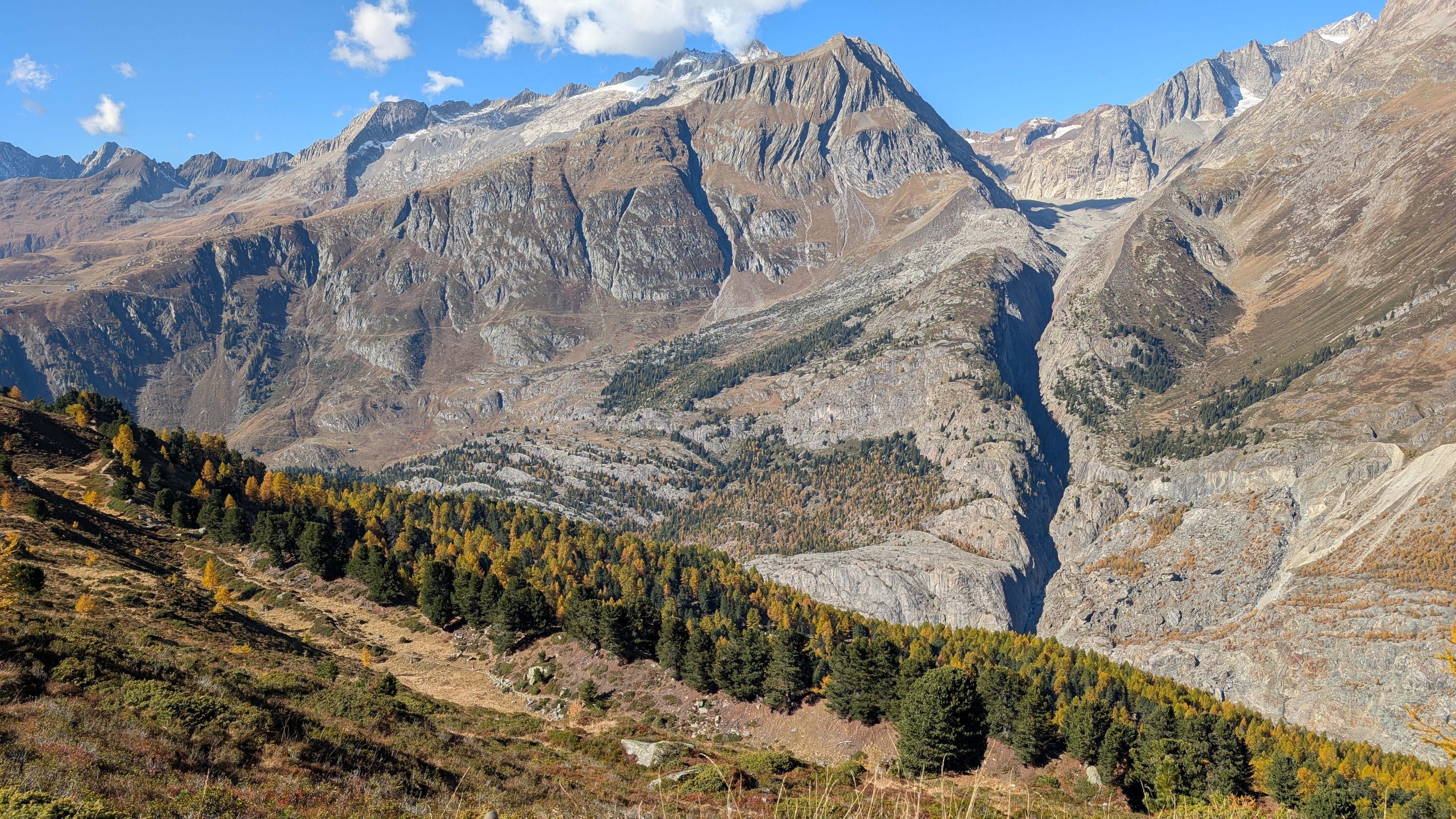 Bettmeralp to Riederalp via Moosfluh and Hohfluh, Switzerland